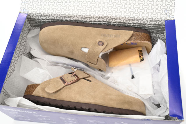 Bs Boston Soft Footbed Suede Leather Taupe 0560773