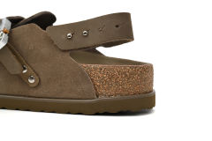 D  by Birkenst0ck Mule Tokio Khaki Nubuck Calfskin 3SA116ZSD_H620