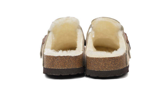 Bs Boston Shearling Coin Suede Beige E14T002N6L