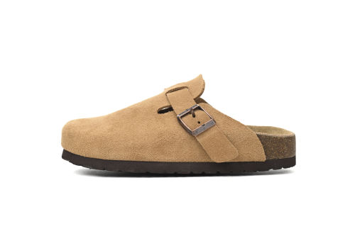 Bs Boston Suede Cork Brown Pattern Footbed 1023465
