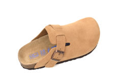 Bs Boston Suede Cork Brown Pattern Footbed 1023465