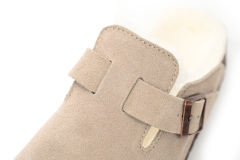 Bs Boston Shearling Coin Suede Beige E14T002N6L