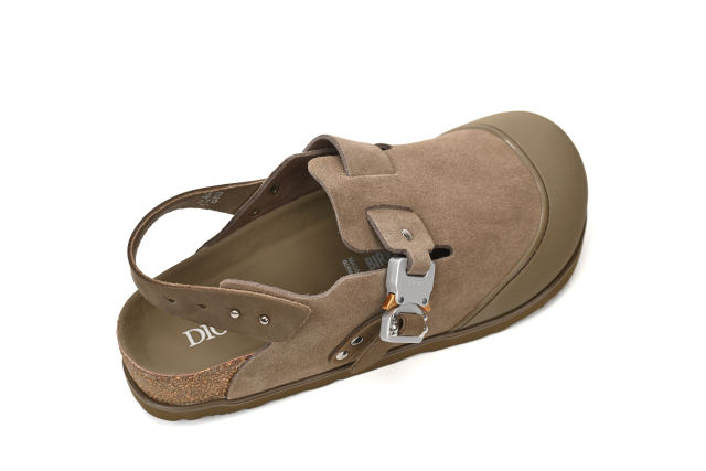 D  by Birkenst0ck Mule Tokio Khaki Nubuck Calfskin 3SA116ZSD_H620