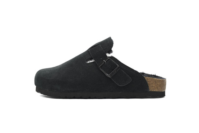 Bs Boston Shearling Suede Leather Black 259881