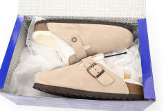 Bs Boston Shearling Coin Suede Beige E14T002N6L