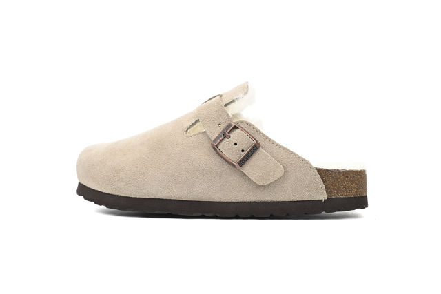 Bs Boston Shearling Coin Suede Beige E14T002N6L