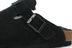 Bs Boston Shearling Suede Leather Black 259881