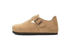 Bs London Shearling Sandals Tea 1014962