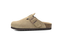 Bs Boston Soft Footbed Suede Leather Taupe 0560773