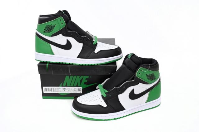 [plus size shoes]@j1 Retro High OG Lucky Green DZ5485-031