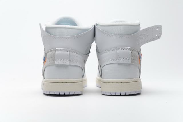 [plus size shoes]Air @j1 Retro High OW  White AQ0818-100