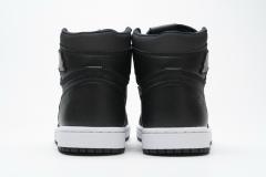 [plus size shoes]Air @j1 Retro High Black Satin Gym Red 555088-060