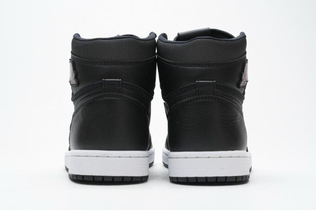 [plus size shoes]Air @j1 Retro High Black Satin Gym Red 555088-060