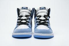 [plus-size shoes]Air @j1 Retro High White University Blue Black 555088-134