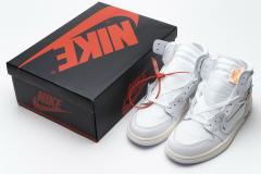[plus size shoes]Air @j1 Retro High OW  White AQ0818-100