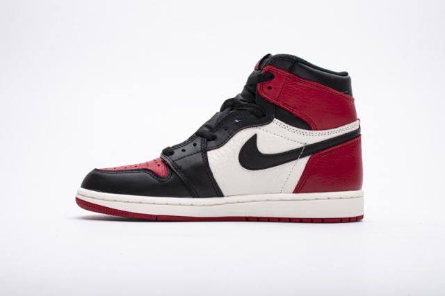 ［plus-size shoes]Air @j1 Retro High Bred Toe 555088-610