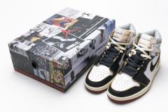 [plus size shoes]Air @j1 Retro High Union Los Angeles Black Toe BV1300-106