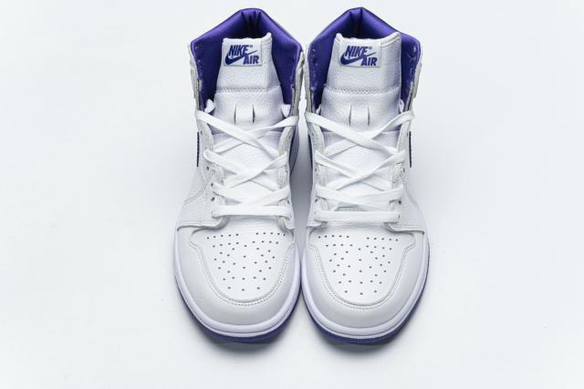 [plus size shoes]Air @j1 Retro High OG White Purple CD0461-151