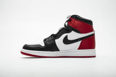 [plus size shoes]Air @j1 Retro High Satin Black Toe CD0461-016