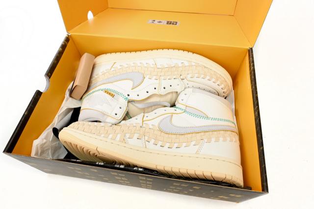 [plus size shoes]@j1 Retro High OG SP Union LA Bephie's Beauty Supply Woven FD2565-100