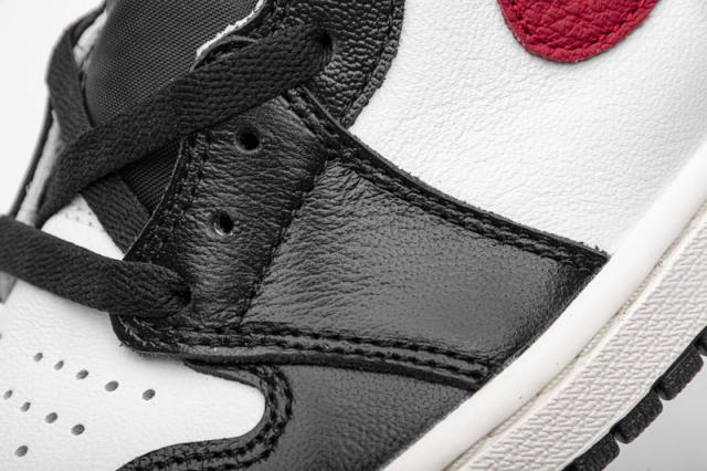 [plus size shoes]Air @j1 Retro High Black Gym Red 555088-061
