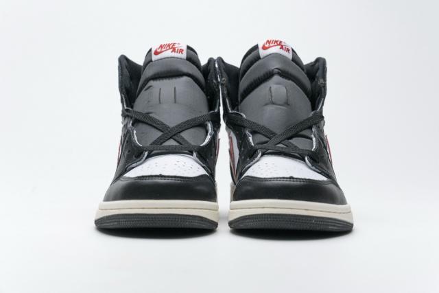 [plus size shoes]Air @j1 Retro High Black Gym Red 555088-061