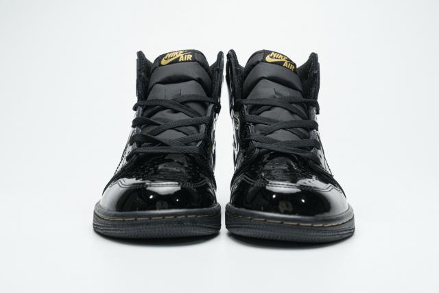 [plus size shoes]Air @j1 Retro High Black Metallic Gold 555088-032