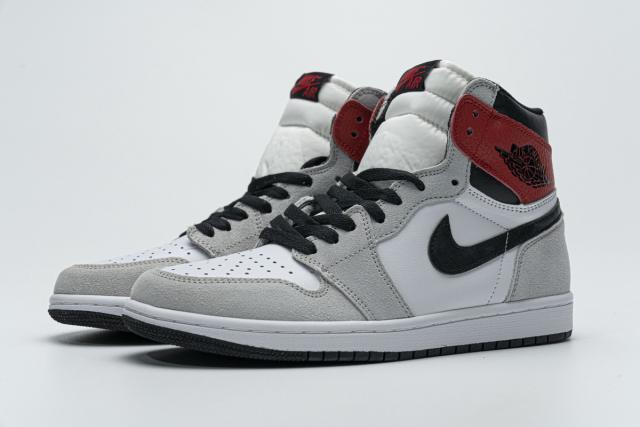 [plus size shoes]Air @j1 Retro High Light Smoke Grey 555088-126
