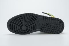 [plus size shoes]Air @j1 Retro High White Black Volt University Gold 555088-118