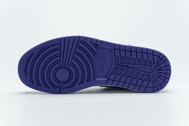[plus size shoes]Air @j1 Retro High OG White Purple CD0461-151