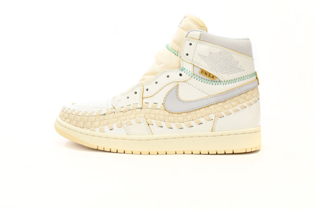 [plus size shoes]@j1 Retro High OG SP Union LA Bephie's Beauty Supply Woven FD2565-100