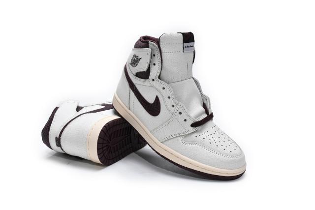 [plus size shoes]Air @j1 Retro High OG Sail/Burgundy Crush DO7097-100
