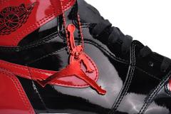 [plus size shoes]Air @j1 Retro High OG Bred Patent 555088-063