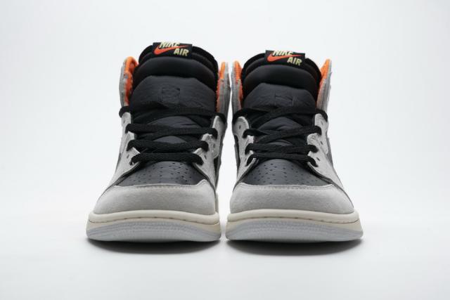 [plus size shoes]Air @j1 Retro High Neutral Grey Hyper Crimson 555088-018