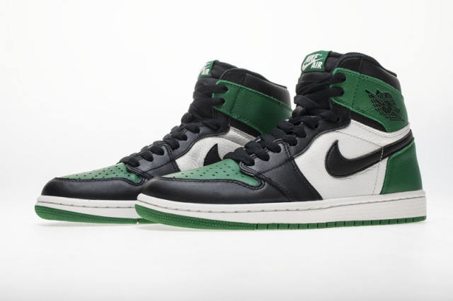[plus size shoes]Air @j1 Retro High Pine Green 555088-302