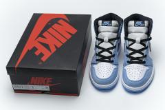 [plus-size shoes]Air @j1 Retro High White University Blue Black 555088-134