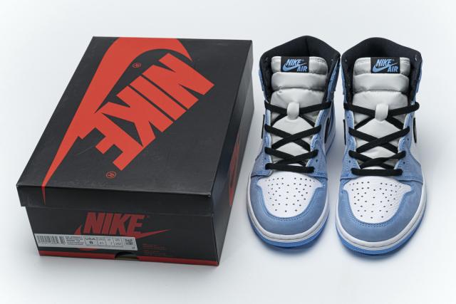 [plus-size shoes]Air @j1 Retro High White University Blue Black 555088-134