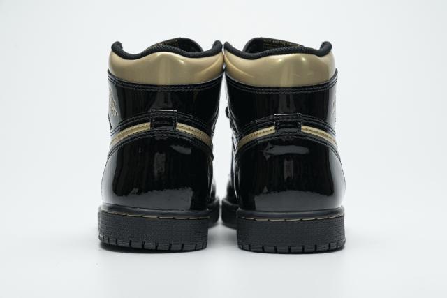 [plus size shoes]Air @j1 Retro High Black Metallic Gold 555088-032