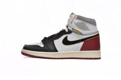 [plus size shoes]Air @j1 Retro High Union Los Angeles Black Toe BV1300-106