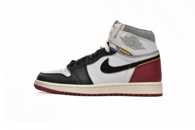 [plus size shoes]Air @j1 Retro High Union Los Angeles Black Toe BV1300-106
