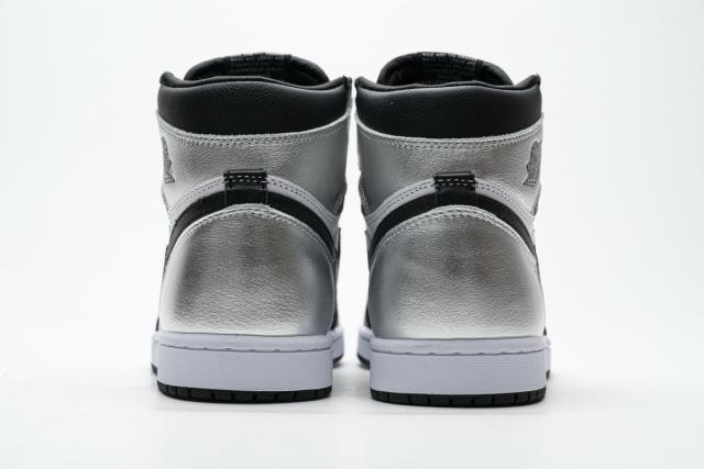 ［plus-size shoes]Air @j1 Retro High Silver Toe CD0461-001