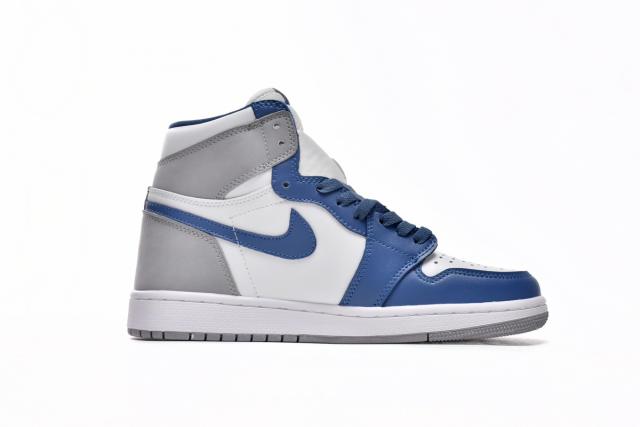[plus size shoes]Air @j1 Retro High OG True Blue DZ5485-410