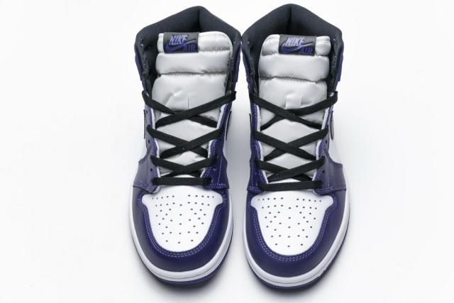 ［plus-size shoes]Air @j1 Retro High Court Purple White 555088-500
