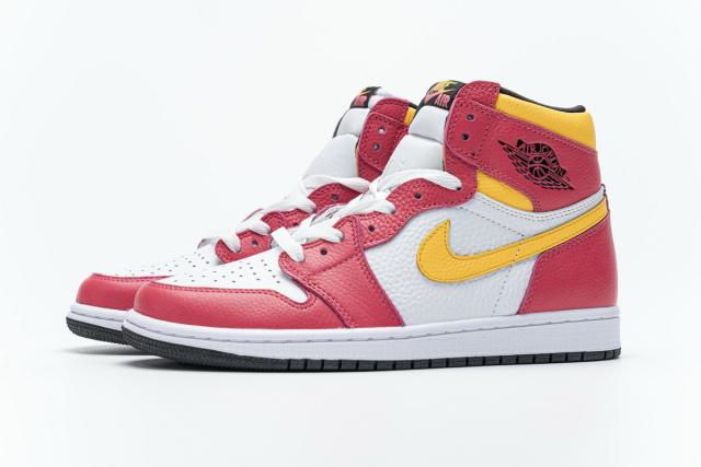 [plus size shoes]@j1 Retro High OG Light Fusion Red 555088-603