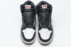 [plus size shoes]Air @j1 Retro High Black Gym Red 555088-061