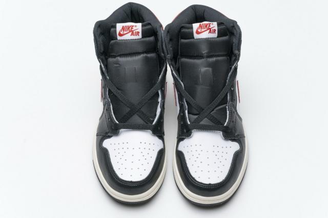 [plus size shoes]Air @j1 Retro High Black Gym Red 555088-061