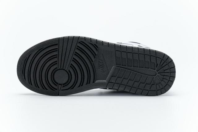 [plus size shoes]Air @j1 Retro High Black White 555088-010