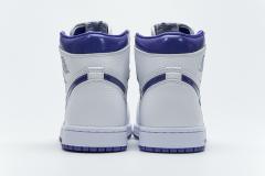 [plus size shoes]Air @j1 Retro High OG White Purple CD0461-151