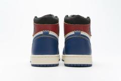 [plus-size shoes]Air @j1 Retro High Union Los Angeles Blue Toe BV1300-146