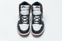 [plus size shoes]Air @j1 Retro High Satin Black Toe CD0461-016